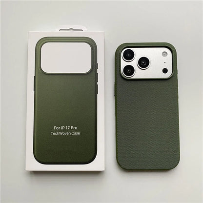 Magnetic Animation Original Tech Woven Case For iPhone 17Pro 16 18Pro 17Pro Max For Magsafe AI Touch Camera Button Boxed Cover