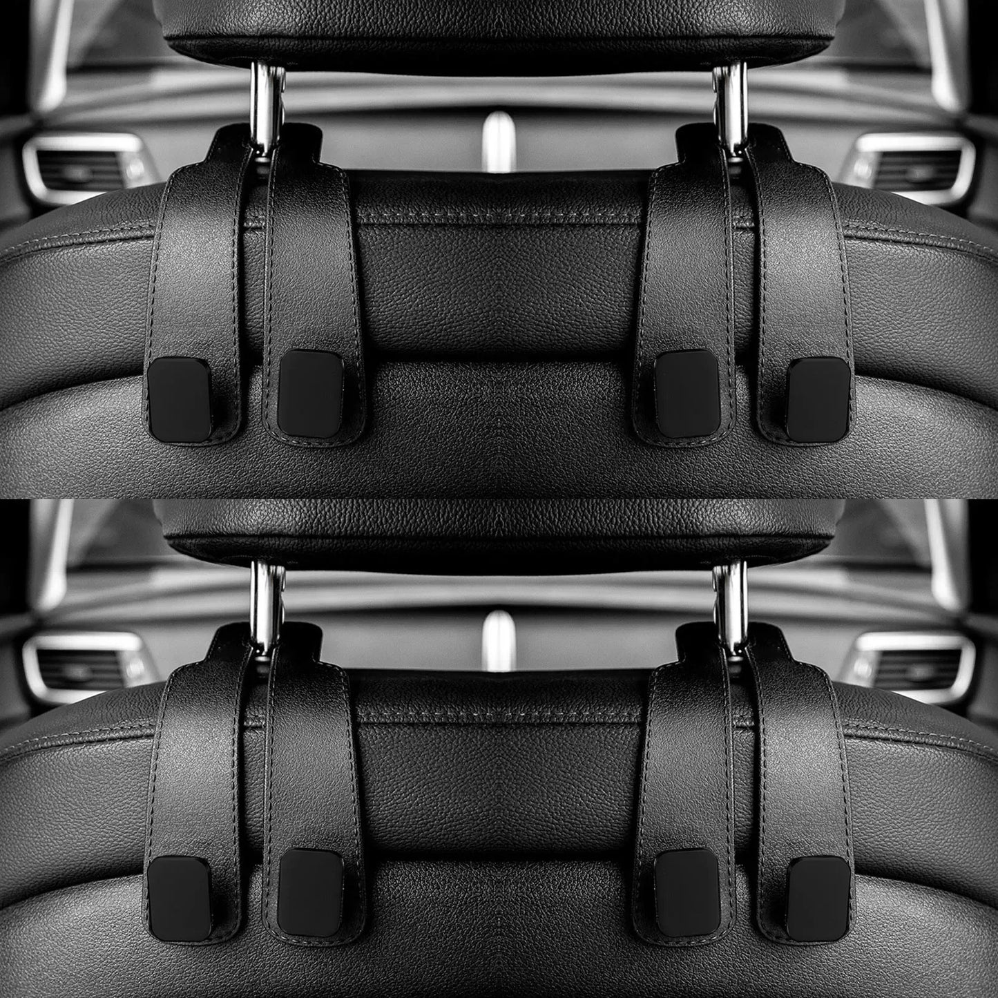 Car Headrest Hooks Hanger for Bags Seat Back Organizer Holder Clips Auto Fastener Hooks Car St - Urbizia