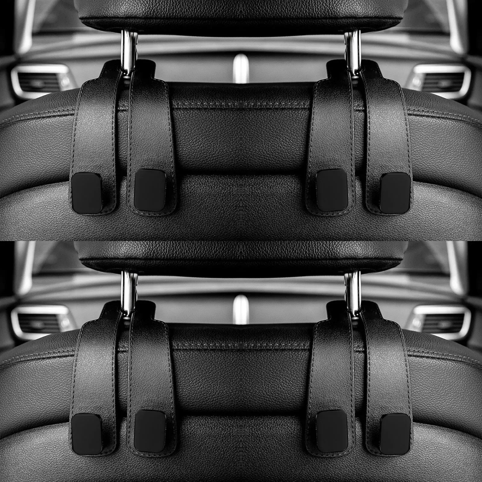 Car Headrest Hooks Hanger for Bags Seat Back Organizer Holder Clips Auto Fastener Hooks Car St - Urbizia