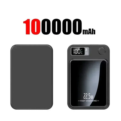 VIVO 500000mAh Magnetic Power Bank PD22.5W Wireless Fast Charging Large Capacity External Battery For iPhone Huawei Samsung