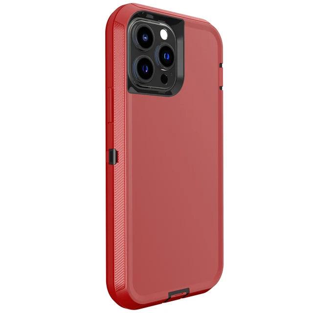 3-in-1 Heavy Duty Shockproof iPhone Case – iPhone 6 to 16 Pro Max