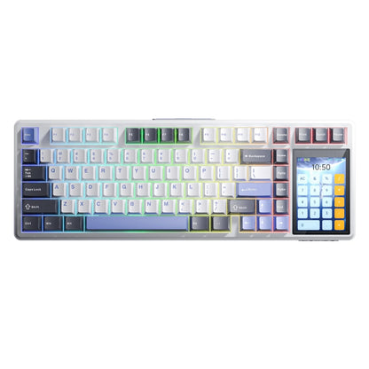 AULA L99 75% Gasket-Mounted Tri-Mode Wireless Mechanical Gaming Keyboard with Interactive 3.98-inch IPS Screen & RGB Backlight