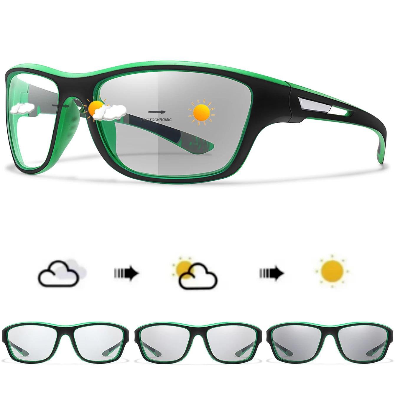 Photochromic UV400 Motorcycle Sunglasses for Men & Women