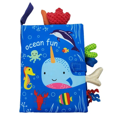 0-36M Baby Interactive Cloth Book – Early Learning & Sound Puzzle - Urbizia