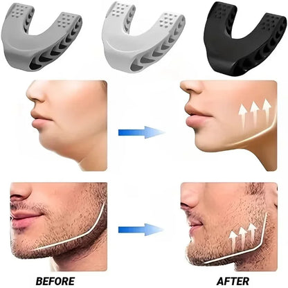 U Shape New Facial Jaw Exerciser And Neck Toning Jawline For Men Women Face Muscle Trainin Resistance Levels Double Chin Reducer - Urbizia