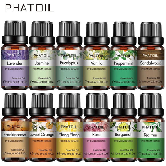 10ml Lavender Essential Oils Pure Natural for Diffuser humidifier Aromatherapy Jasmine Vanilla Aroma Oil DIY Candle Soap