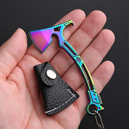 Stainless Steel Mini Kitchen Knife, Mini Hatchet, Keychain Knife, Portable Multi-Functional Bottle Opener with Sharp Blade