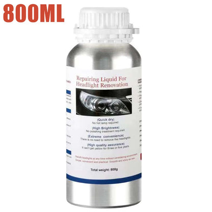 Car Headlight Polish Restoration Kit Car Headlight Repair Renovation Kit 800G Headlamp Liquid Polymer Auto Tool Set