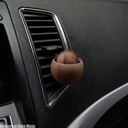 Car & Home Essential Oil Diffuser - Made of Wood Mini Cute Natural Fragrance Diffuser Suitable for Bedroom Living Room Bathroom