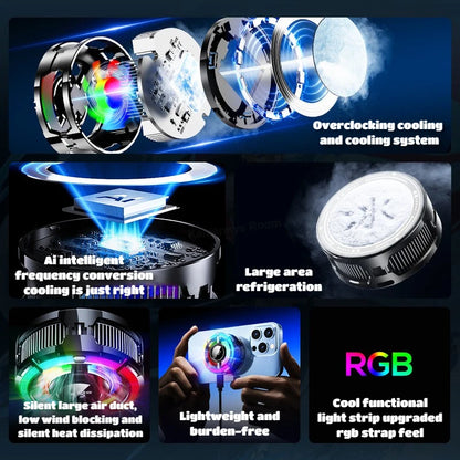 MEMO CX15 AI Semiconductor Phone Cooler with Temperature Display