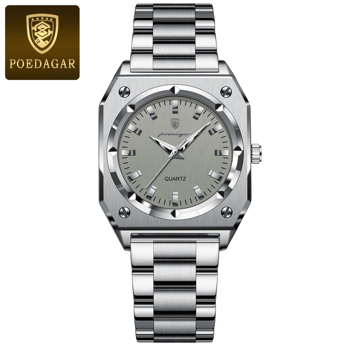 POEDAGAR Elegant Ladies Wristwatch Waterproof Stainless Steel Luminous Exquisite Woman Watch Quartz High Quality Women's Watches