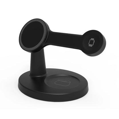 3 In 1 Magnetic Wireless Charger Stand For Magsafe iPhone 16 15 14 13 Pro Max Apple Watch 9 8 AirPods Pro Fast Charging Station - Urbizia