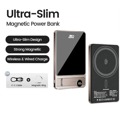 Ultra Slim Magnetic Power Bank 10000mAh 20W Wireless Fast Charge