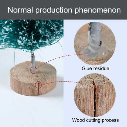 Artificial Mini Wooden Christmas Tree – Tabletop Ornament