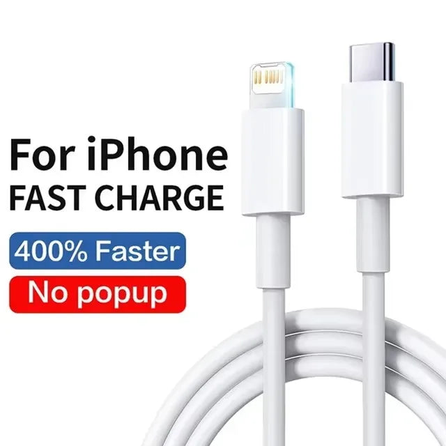 35W PD Original Fast Charging USB Cable For Apple iPhone 14 13 12 11 Pro Max X XR 8 7 Plus Data Sync Line - Urbizia
