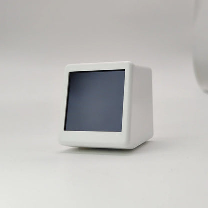 Small Portable Smart Wifi Weather Station Display Weather Temperature Humidity Time Alarm Clock Desktop Decoration - Urbizia