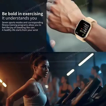 Smart Watch Men 2.01 Inch AMOLED Screen Waterproof Multiple Sport Mode Fitness HD Bluetooth Calls Smartwatch Men Women Bracelet - Urbizia
