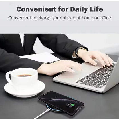 30W Wireless Charger Pad for iPhone 17 16 15 14 13 12 11 Samsung Xiaomi Phone Chargers Induction Fast Charging Dock Station
