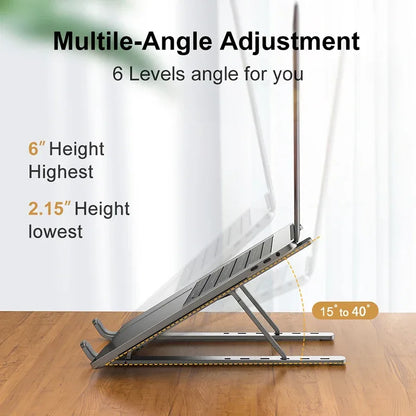Adjustable Aluminum Laptop Stand Foldable Non-Slip Holder