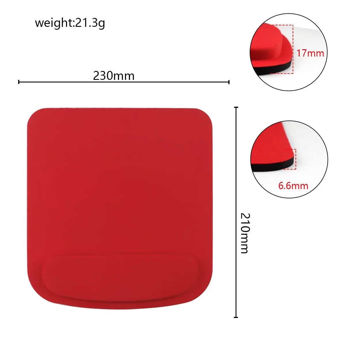 Computer Game Mouse Pad Environmental Eva Ergonomic Mousepad Wrist Pad Solid Color Comfortable Mouse Mats For Office Accessories - Urbizia