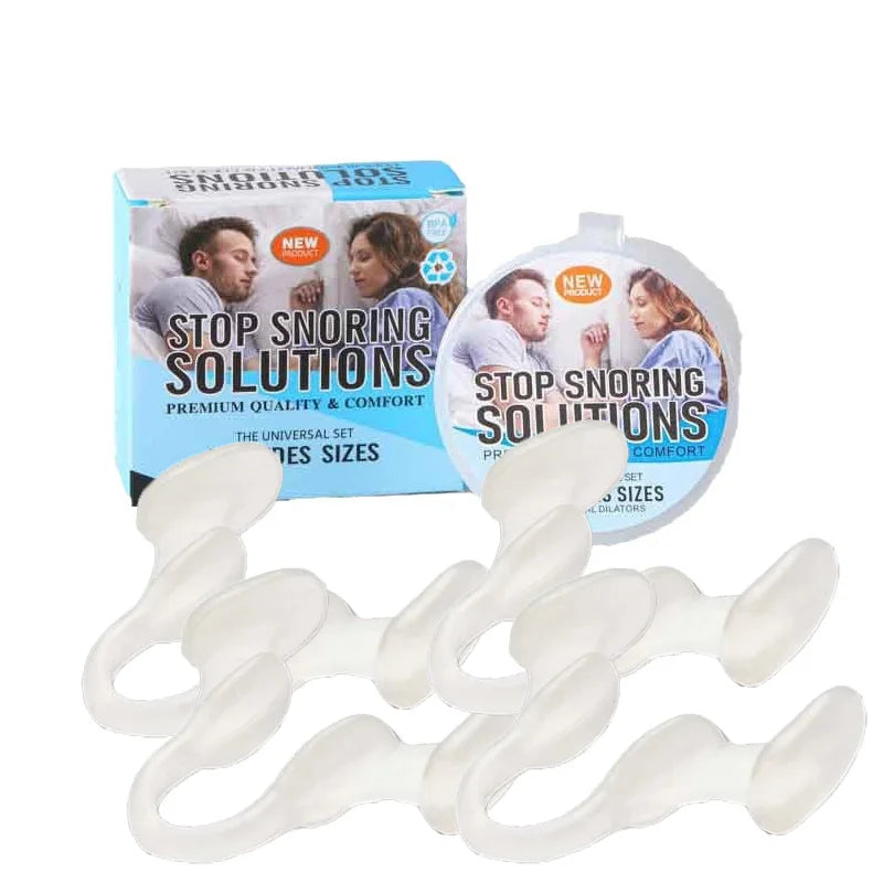 Silicone Nose Clip Anti-Snoring Nasal Dilator for Sleeping Breath Easier Snore Right Nasal Clip Improve Respiratory Comfort