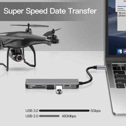 5-in-1 USB-C Hub with 4K HDMI & PD Charging