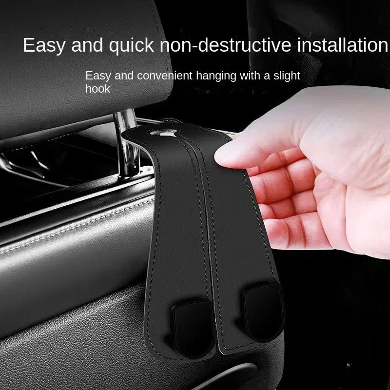 Car Headrest Hooks Hanger for Bags Seat Back Organizer Holder Clips Auto Fastener Hooks Car St - Urbizia