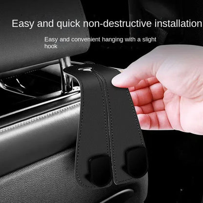 Car Headrest Hooks Hanger for Bags Seat Back Organizer Holder Clips Auto Fastener Hooks Car St - Urbizia