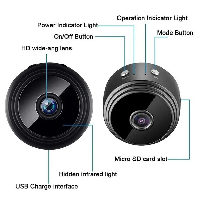 Wireless WiFi Camera A9 Mini Video Recorder Camera Security Monitoring Camera Intelligent Home Security For Infants