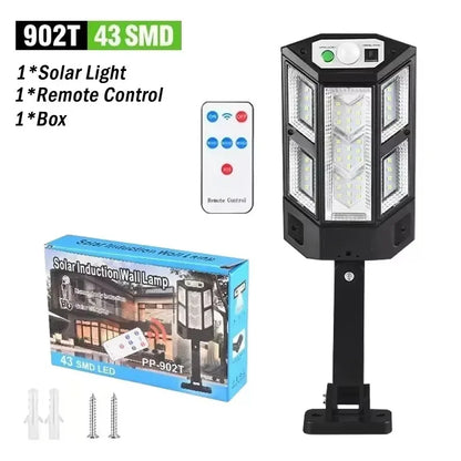 Newest Solar LED Light 300000LM Outdoor Solar Lamp Of Motion Sensor 4 Mode Waterproof IP65 Solar Garden Light Street Yard Lanter - Urbizia
