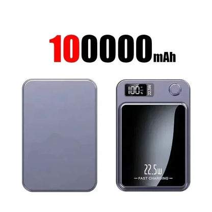 VIVO 500000mAh Magnetic Power Bank PD22.5W Wireless Fast Charging Large Capacity External Battery For iPhone Huawei Samsung