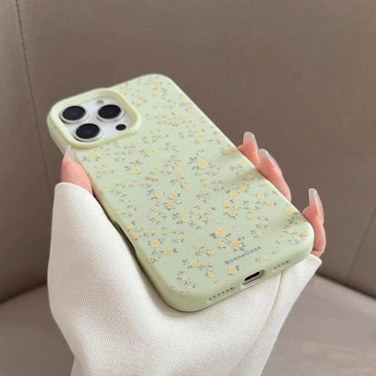 iPhone Flower Pattern Silicone Case – Shockproof Bumper