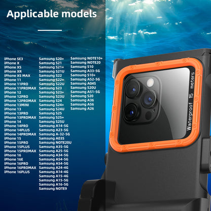 Shellbox Newly Upgraded Third-Generation Diving Bluetooth Remote Photography Is Suitable 6.9-Inch Waterproof Diving Phone Cases