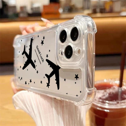 Transparent Travel Map TPU Case for iPhone Series
