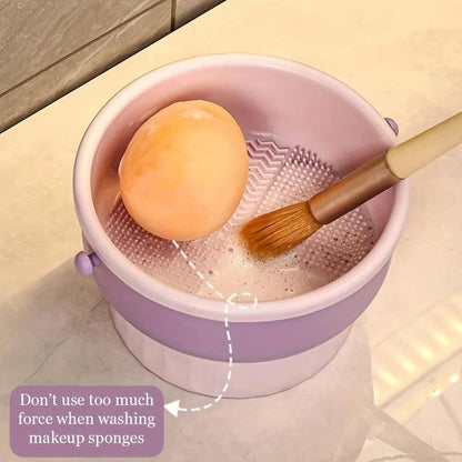 3-in-1 Silicone Makeup Brush Cleaner & Drying Mat Set