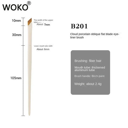 Ultra Thin Angled Eyeliner Brush Precision Detail Makeup Brush