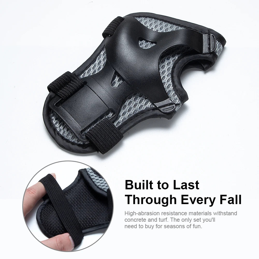 7PCS Kids Helmet Knee Elbow Pads Wrist Guard Sport Protective Gear Adjustable Scooter Skateboard Roller  for Boy Girl 4-12 Years