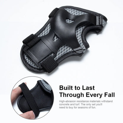 7PCS Kids Helmet Knee Elbow Pads Wrist Guard Sport Protective Gear Adjustable Scooter Skateboard Roller  for Boy Girl 4-12 Years