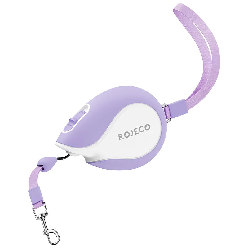ROJECO Mini Automatic Retractable Dog Leash 3M Extendable Rope For Outdoor Travel Walking Hiking Pet Cat Dogs Traction Rope Lead