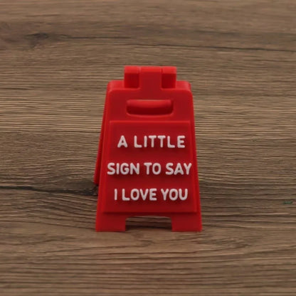 3D Printed Mini "I Love You" Sign - Plastic Desktop Decoration Suitable for Valentine's Day Gift, Wedding