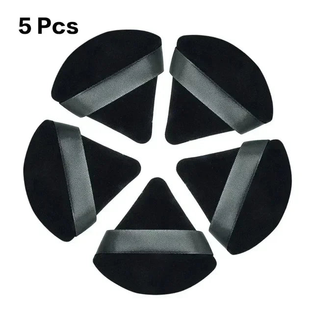 Triangle Velvet Powder Puff – Soft Makeup Sponge