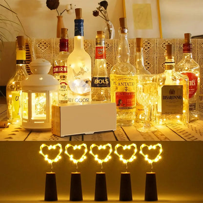 Bar LED Wine Bottle Cork String Lights (2M)