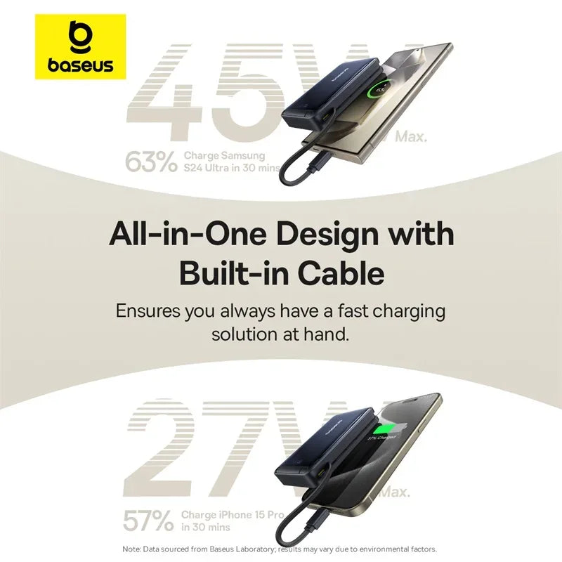 Baseus Qi2 45W 10000mAh MagSafe Power Bank Kickstand