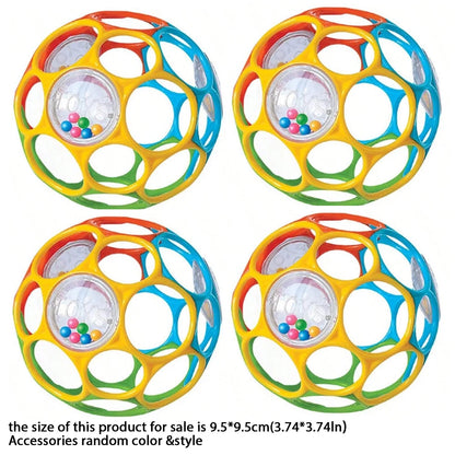 Soft Baby Grasping Rattle Ball with Bell – Early Education Sensory Toy