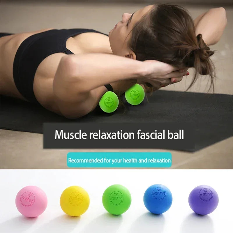 Rubber Fascia Massage Ball Lacrosse Balls Yoga Fitness Exerciser Deep Tissue Muscle Relaxation Foot Back Shoulder Healt Care - Urbizia