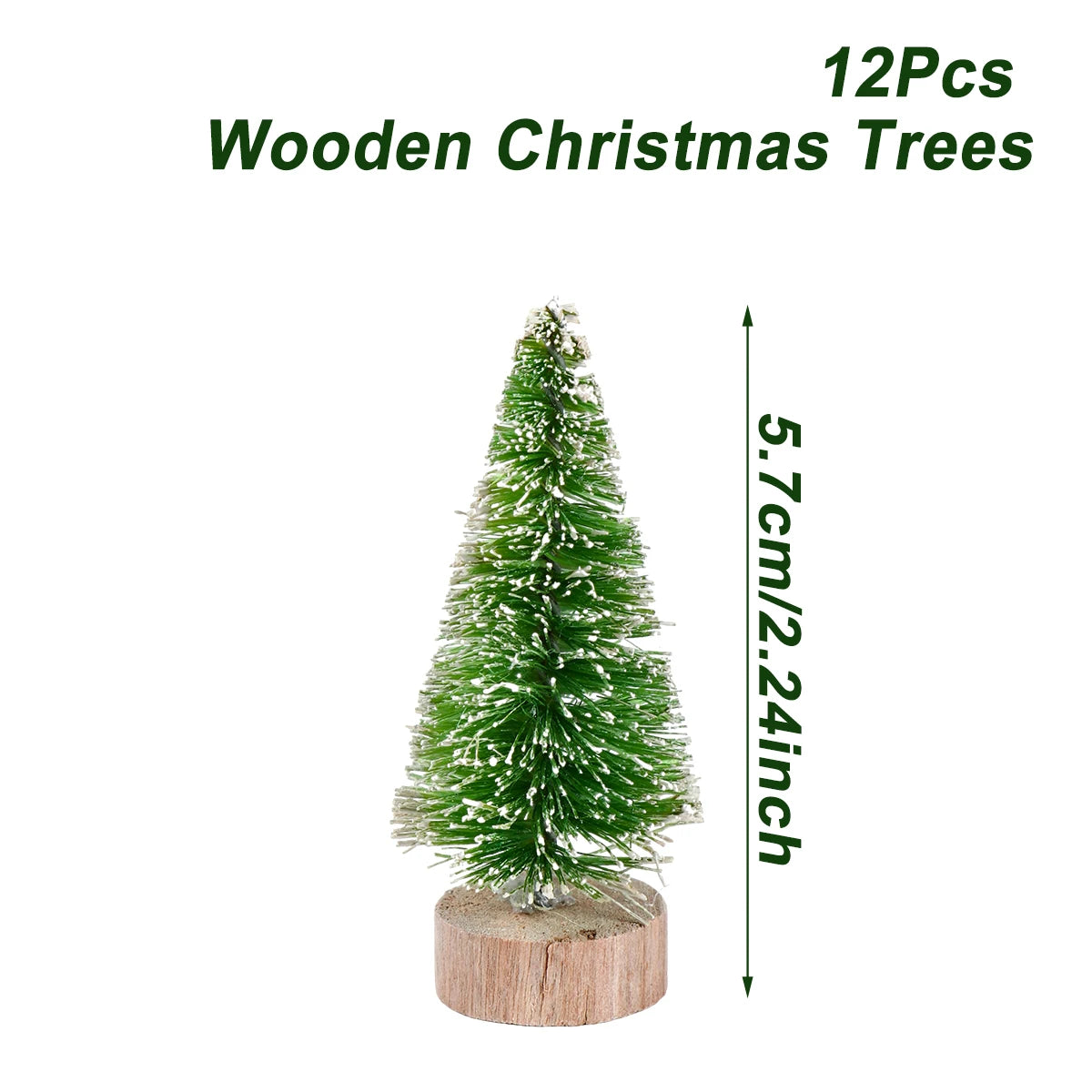 Artificial Mini Wooden Christmas Tree – Tabletop Ornament