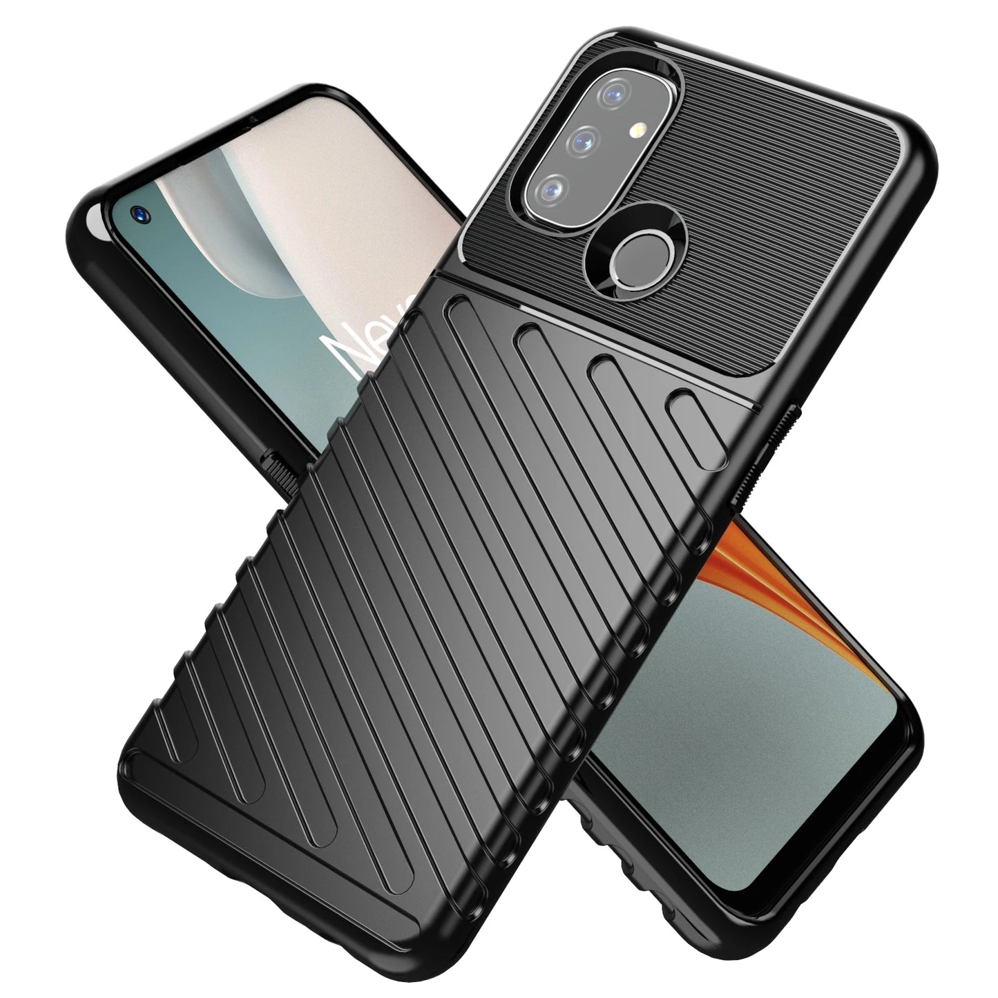 Luxury Shockproof Silicone Phone Case for OnePlus Nord N10 5G/N100 - Soft TPU Protective Cover
