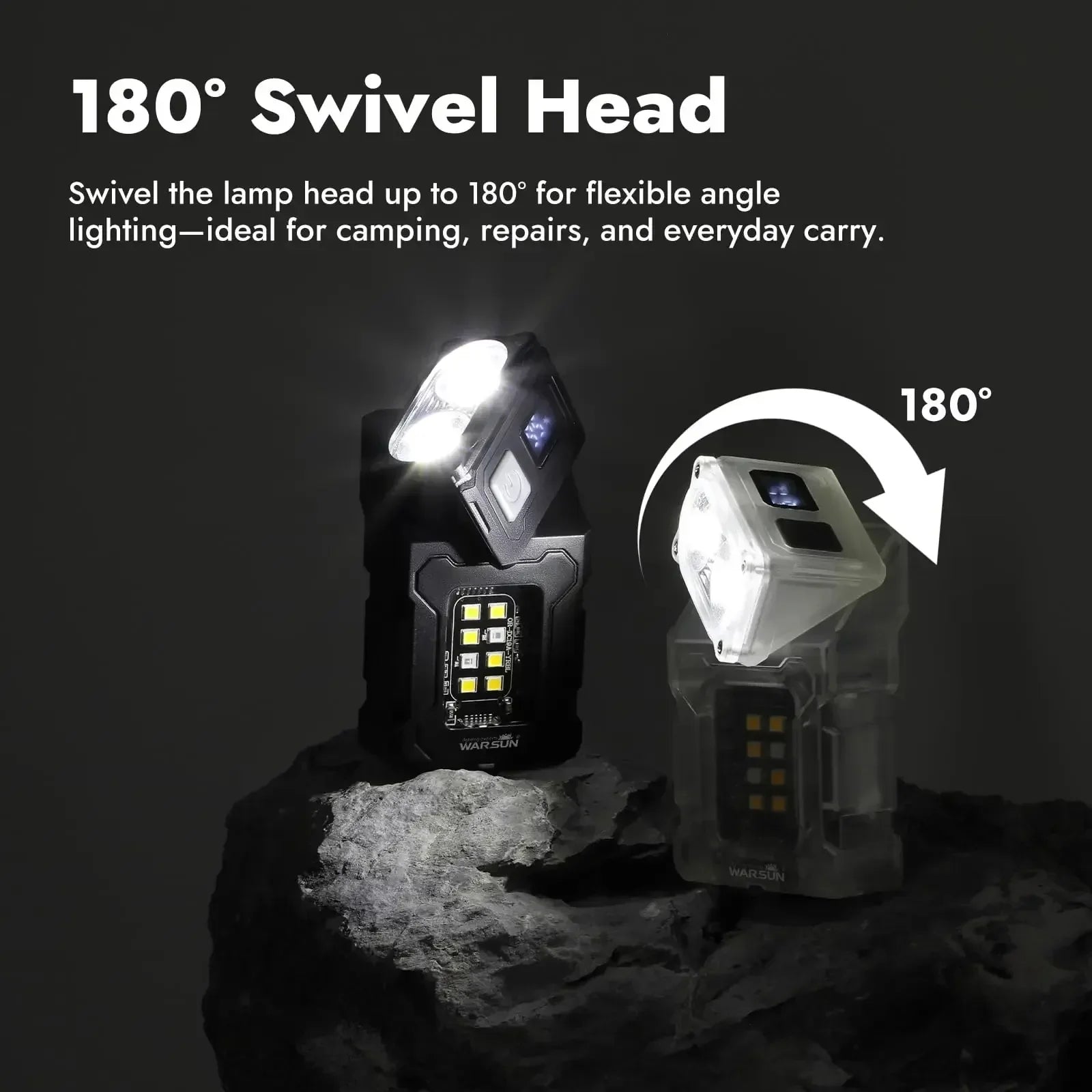 Mini USB Rechargeable LED Flashlight Magnetic Work Light Portable Super Bright COB Torch for Camping Outdoor Emergency Use - Urbizia