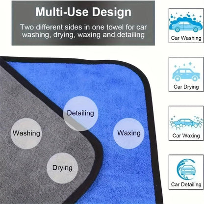 1-10pcs Microfiber Car Cleaning Towels Ultra Absorbent Car Drying Cloth Auto Detailing Washing Towel Father's Day Gift For Dad