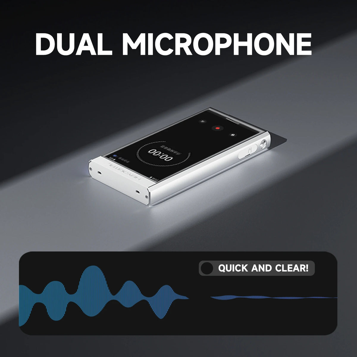 HiBy Digital M300 Android13 Music Player HiFi Bluetooth WiFi 32GB DSD256 PCM768 Web Radio Dual Mic Loudspeaker 29hr 3.5mm Output